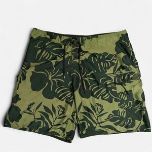 Quiksilver Men’s Swell Leaf Camo Boardshorts 3XL/44 Vintage Surf